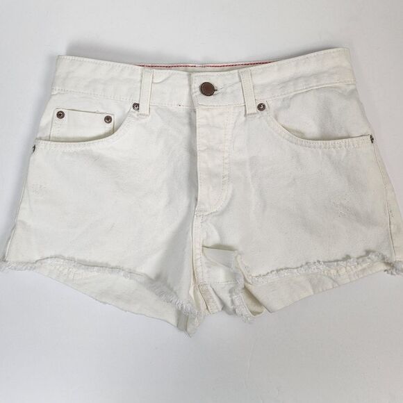 Roxy Women's Factory Distressed Fly Button Shorts Size 24 NWT - Picture 1 of 8